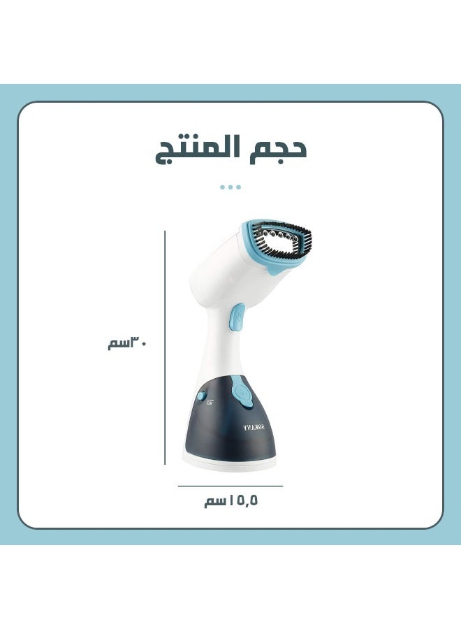 Sokany 1200W Handheld Steam Iron, 250ml Capacity, Heats up in 30 seconds, Continuous steam for 6 minutes, Wrinkle-free results for any fabric, AJ-2205 (Blue-Purple) - Image 3